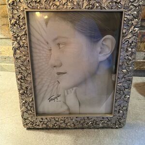 Ornate Silver Floral Picture Frame